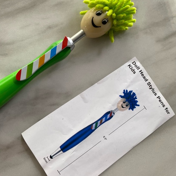 Doll Head Stylus Pens for Kids - Picture 11 of 13